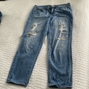 Jcrew distressed boyfriend jeans